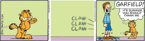 Garfield comics 24-07-2010 