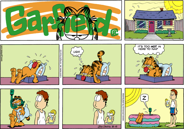 Garfield comics 15-08-2010 
