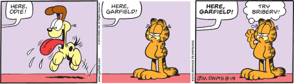 Garfield comics 19-08-2010 