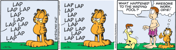 Garfield comics 28-08-2010 