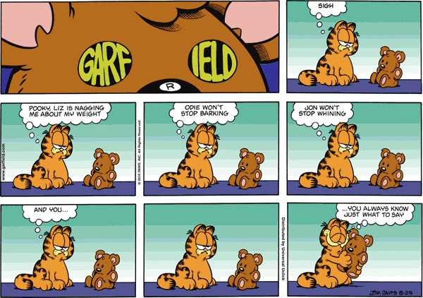 Garfield comics 29-08-2010 