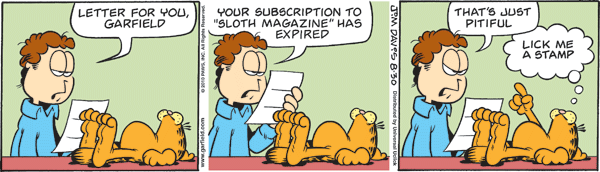 Garfield comics 30-08-2010 