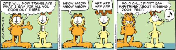 Garfield comics 08-09-2010 