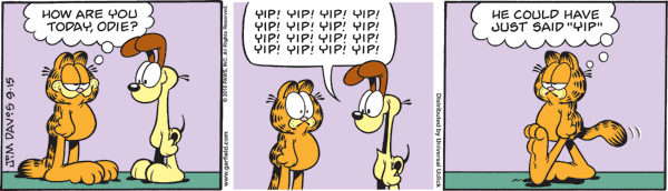 Garfield comics 15-09-2010 