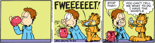 Garfield comics 30-09-2010 