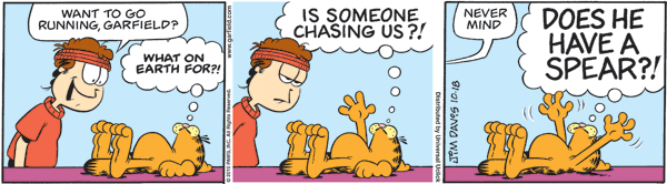 Garfield comics 18-10-2010 