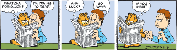 Garfield comics 03-11-2010 