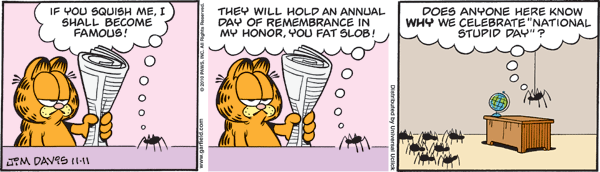 Garfield comics 11-11-2010 