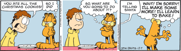 Garfield comics 07-12-2010 