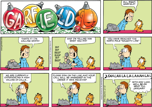 Garfield comics 12-12-2010 
